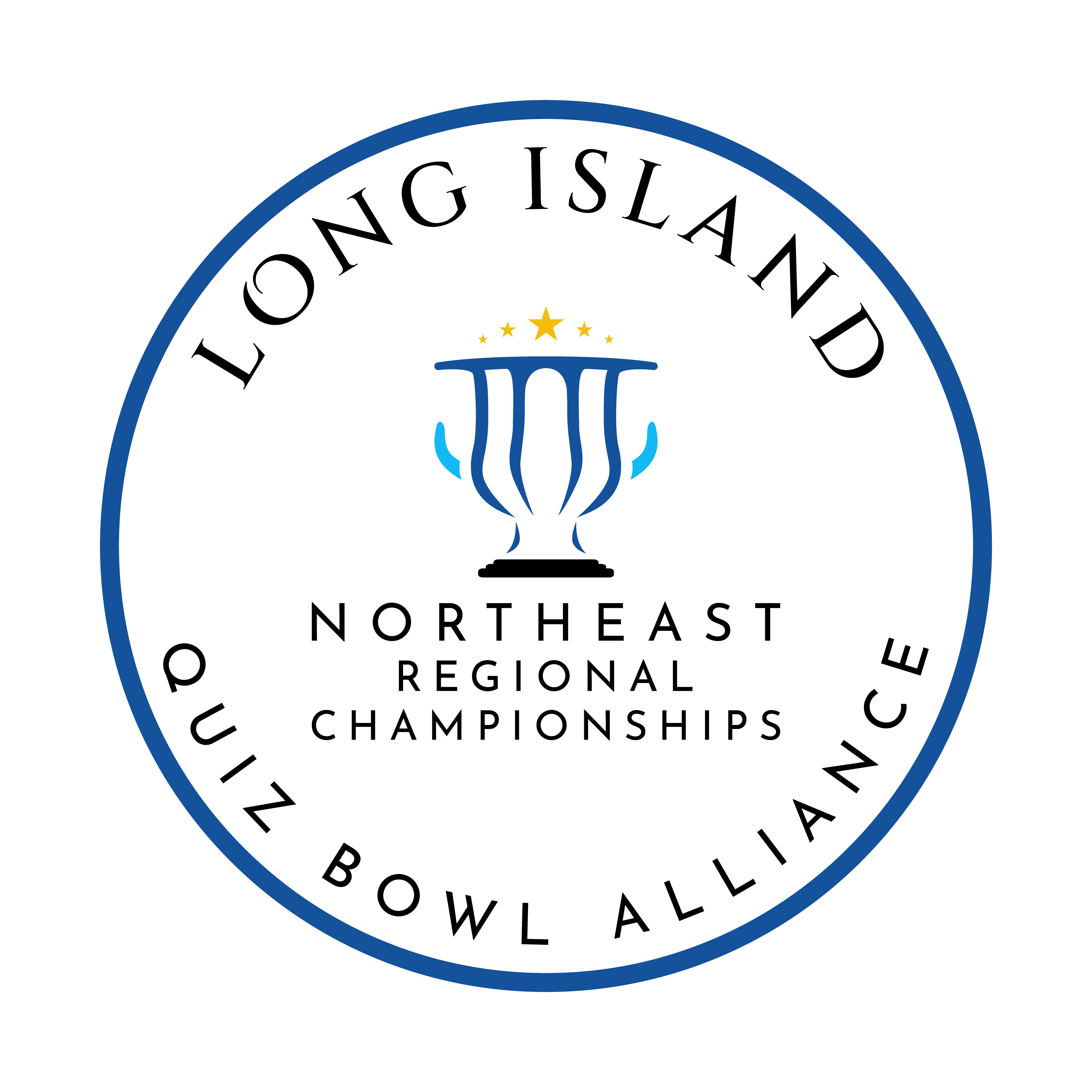NE Regional Championships Logo Badge Colored on Transparent The Long Island Quiz Bowl Alliance